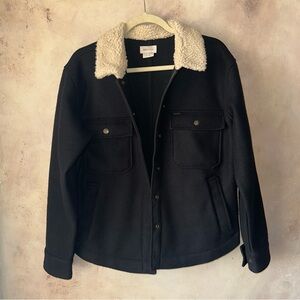 Brixton Durham Fleece Shacket Sherpa Collar Classic Timeless Retro Chore